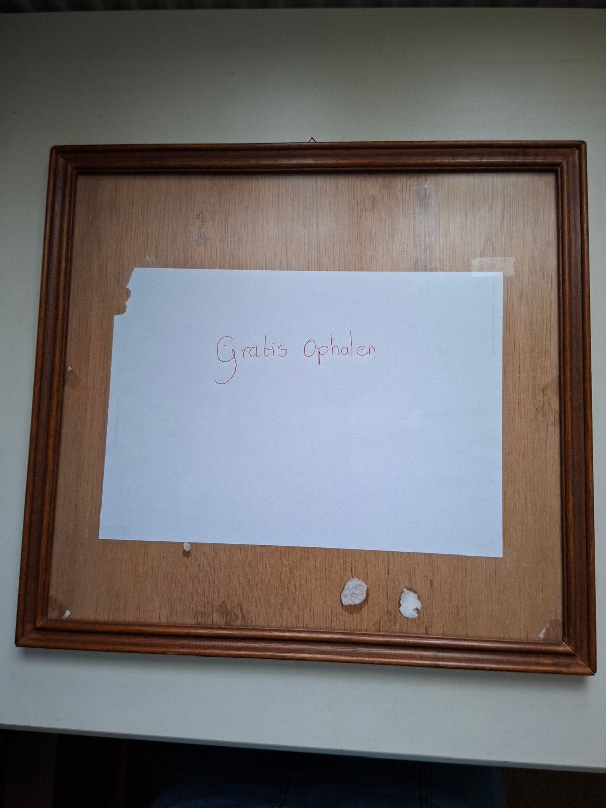 Gratis ophalen foto lijst met glas om op te hangen., Ophalen, Glas, Met glas