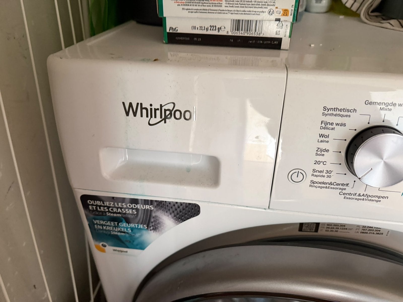 Whirlpool FFB 8489E BV BE 8KG FreshCare+ Wasmachine, 1200 tot 1600 toeren, Gebruikt, 8 tot 10 kg, Ophalen of Verzenden