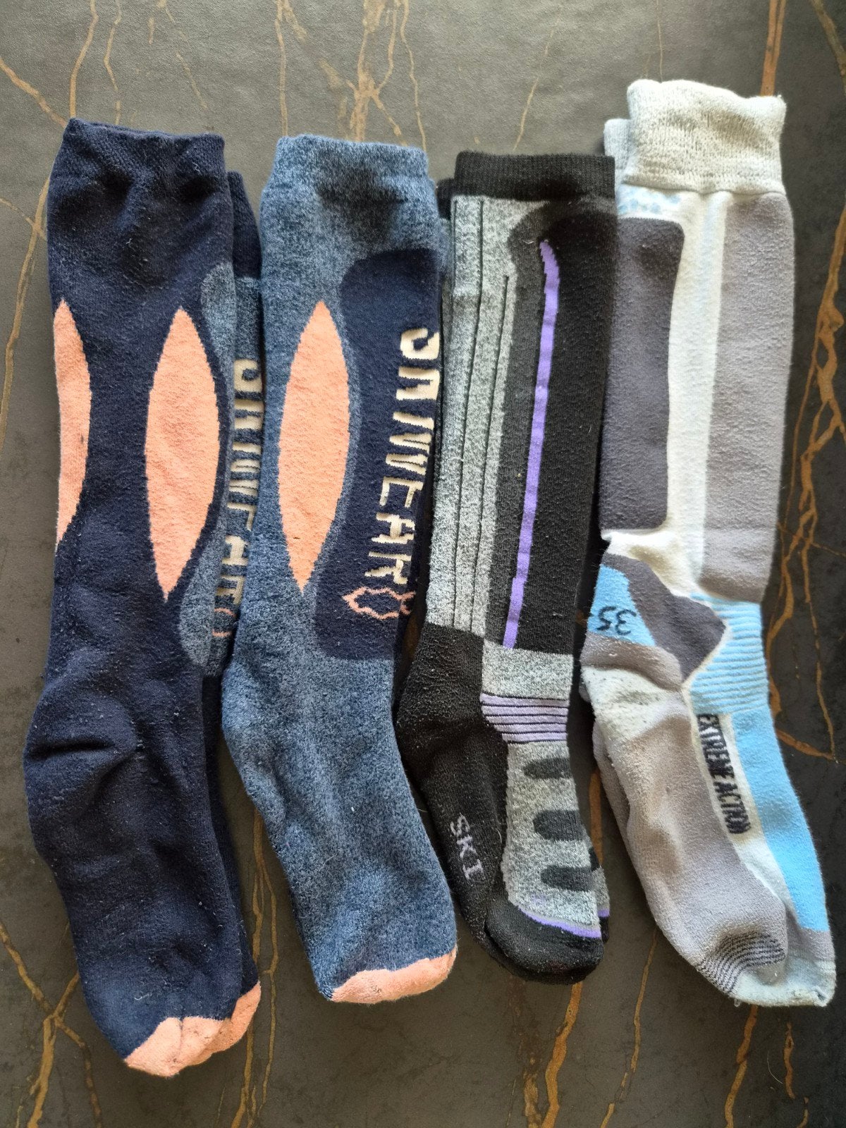 4x ski sokken tekoop!(mt 35/38), Ophalen of Verzenden, Gebruikt, Kleding, Overige merken