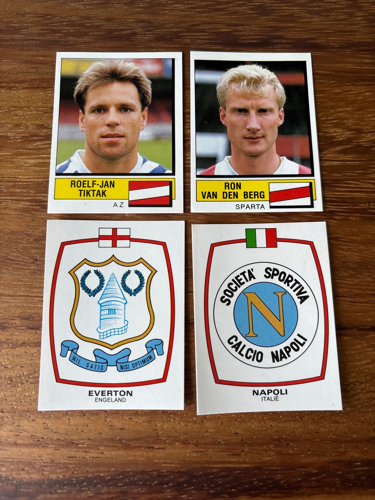 Panini Voetbal 88 Stickers - Roelf-Jan Tiktak, Ron van den B, Ophalen of Verzenden, Zo goed als nieuw, Sport