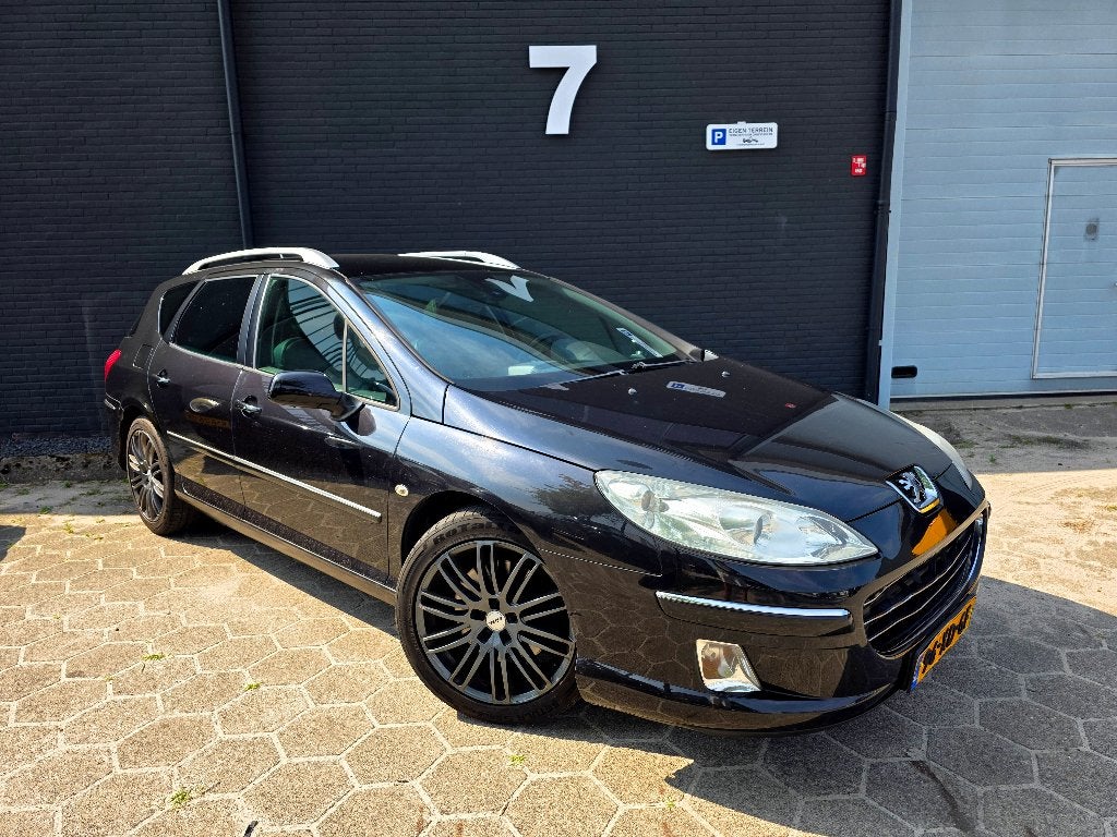 ✅️ Peugeot 407 3.0 V6 Benzine 2007 ✅️ Automaat ✅️ BOMVOL ✅️, Euro 5, Zwart, 6 cilinders, 750 kg