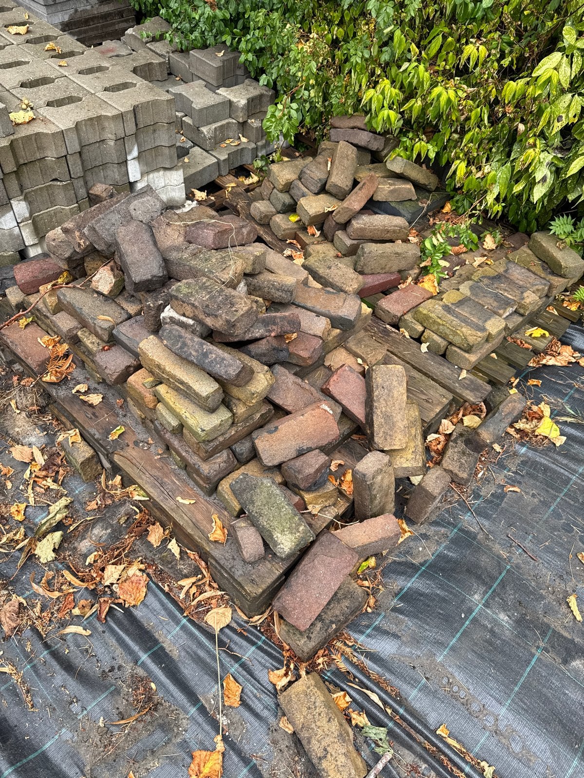 Restantje gebakken waaltjee, Tuin en Terras, Ophalen, Gebruikt, Klinkers