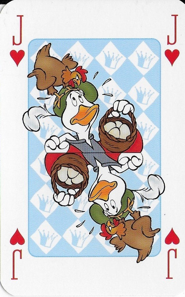 Speelkaart J gijs gans - dit is 1 kaart van het spel, Ophalen of Verzenden, Zo goed als nieuw, Speelkaart(en)