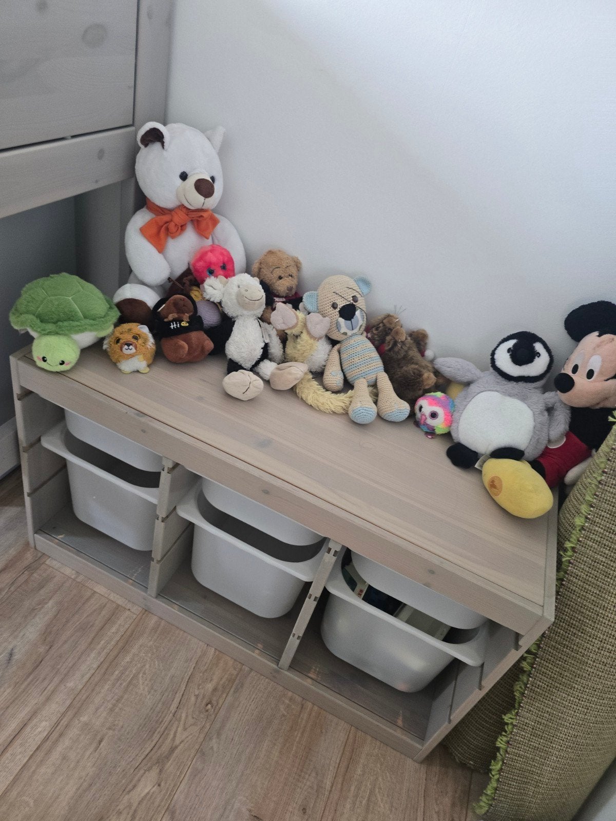 Grijze IKEA kastje met opbergbakken, Gebruikt, Kast, 75 tot 100 cm, Minder dan 50 cm