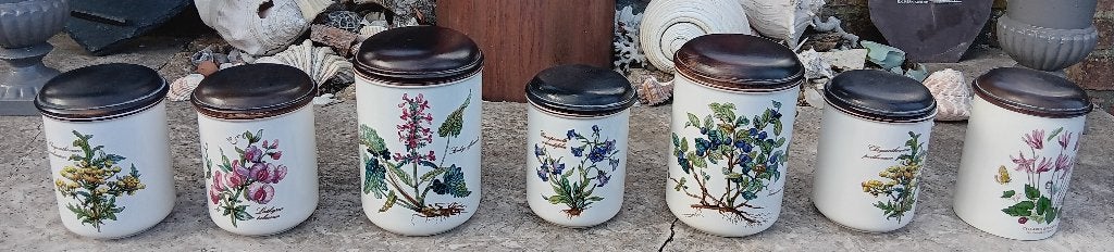Vintage set voorraadpotten Villeroy &Boch Botanica, Gebruikt, Vintage, Ophalen of Verzenden, Porselein