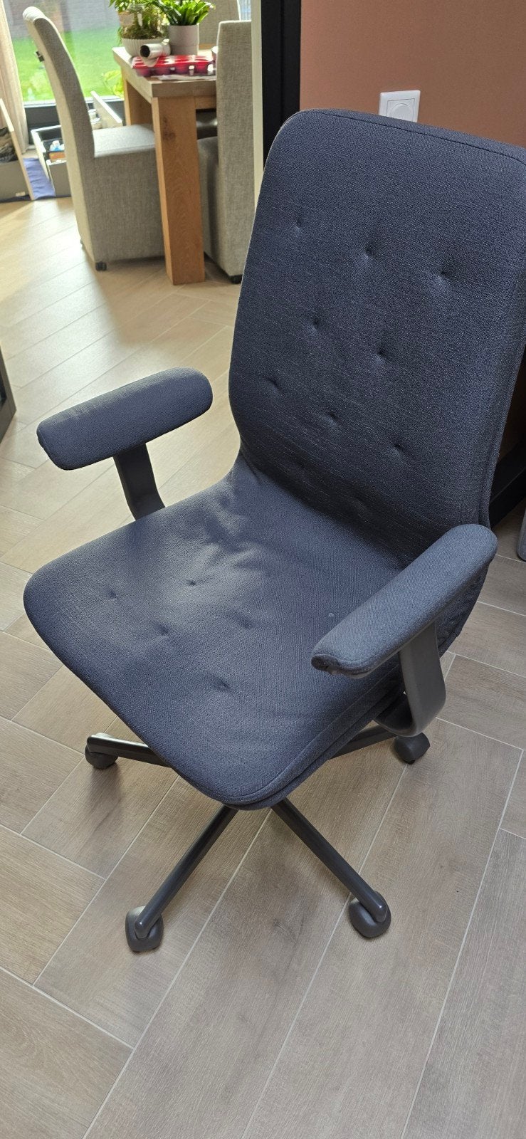 Nette IKEA bureaustoel, Ophalen, Zo goed als nieuw, Blauw, Bureaustoel