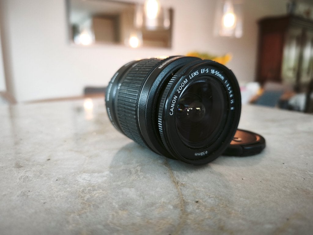 Canon EF-S 18-55mm f/3.5-5.6 IS II Zoomlens, Audio, Tv en Foto, Fotografie | Lenzen en Objectieven, Canon, Macrofunctie, 18 mm