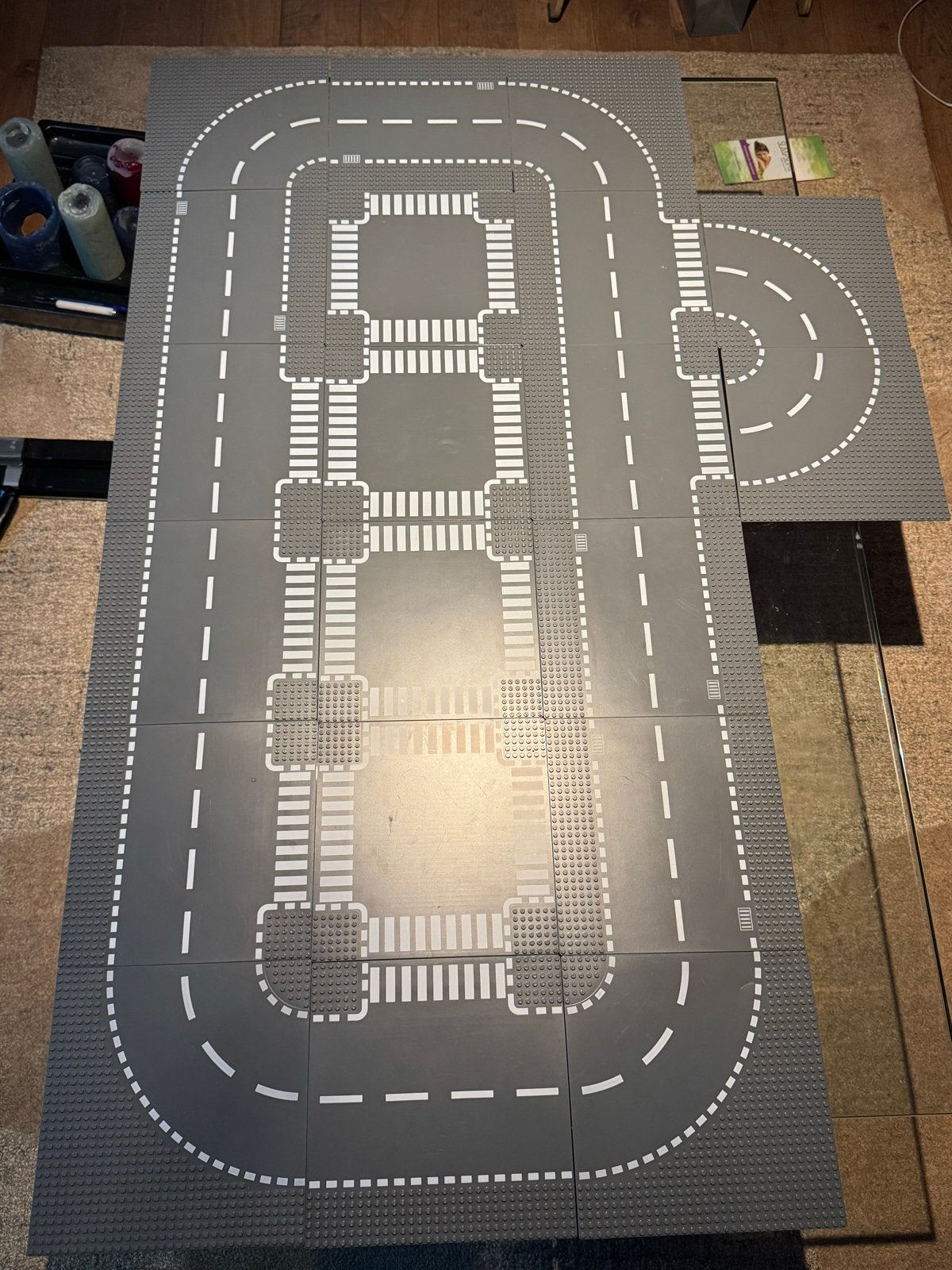 20 LEGO City wegenplaten en 2 grondplaten, Ophalen of Verzenden, Gebruikt