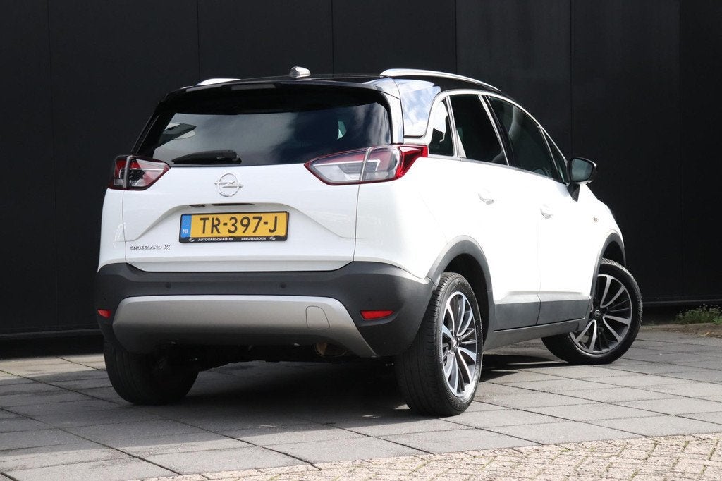 Opel Crossland X 1.2 Turbo Online Edition automaat | APPLE C, Auto's, Gebruikt, LED verlichting, Wit, Origineel Nederlands
