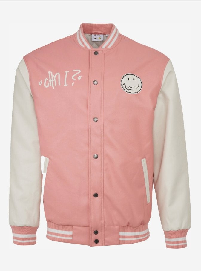 Karl Kani College Varsity Jacket Jas Roze/Wit NEW, Ophalen, Roze, Karl Kani, Maat 56/58 (XL)