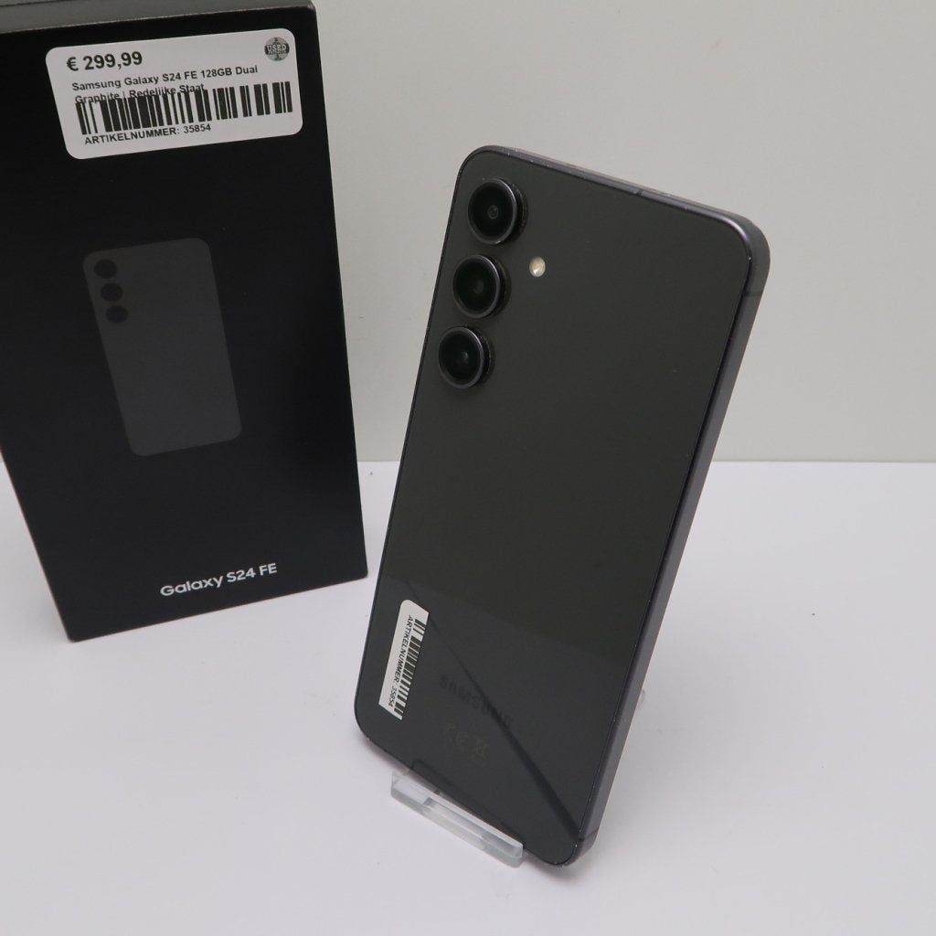 Foto 3 van Samsung Galaxy S24 FE 128GB Dual Graphite | Redelijke Staat