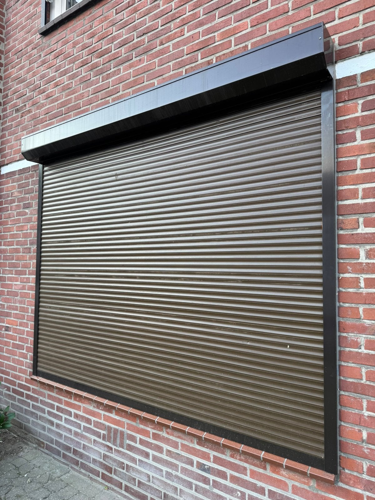 Elektrisch rolluik bxh 236x194cm, Doe-het-zelf en Verbouw, Ophalen, Gebruikt, Bruin, 200 cm of meer