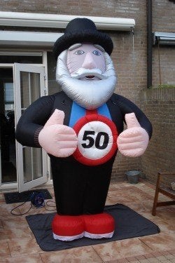 abraham pop te huur €30,- voor 3 dagen, Ophalen, Nieuw, Abraham of Sarah