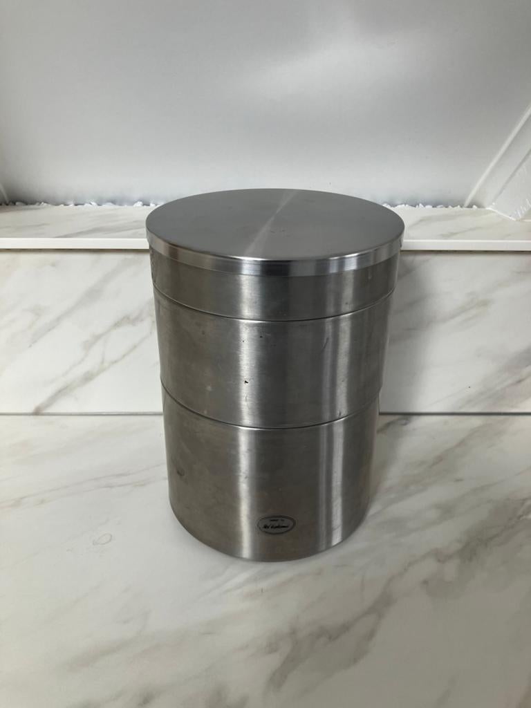 Ikea stapelbox roestvrij staal, Gebruikt, IKEA, Ophalen of Verzenden, Voorraadpot