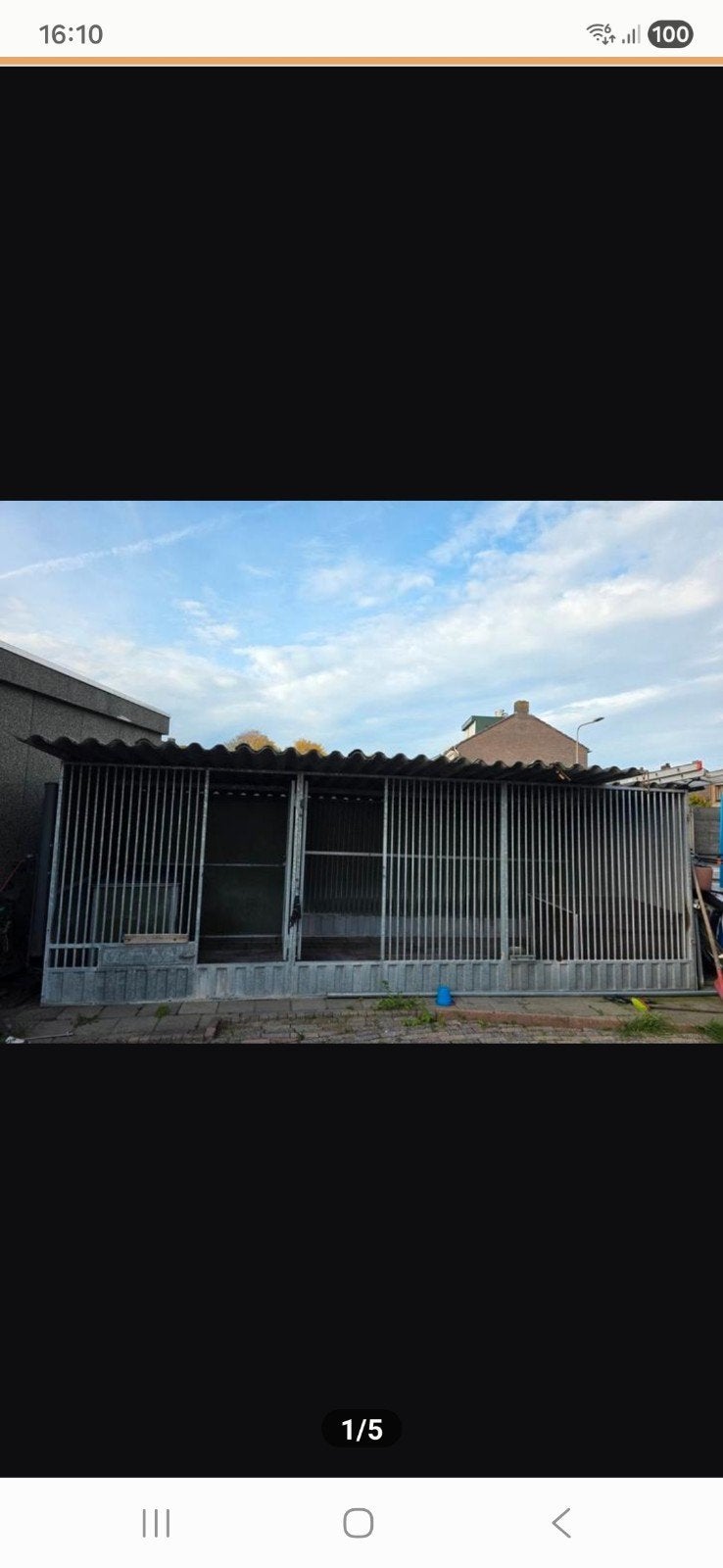 Kennel. Hok. Verblijf hond/pony, Dieren en Toebehoren, Ophalen, Hondenkennel, 100 cm of meer, 110 cm of meer