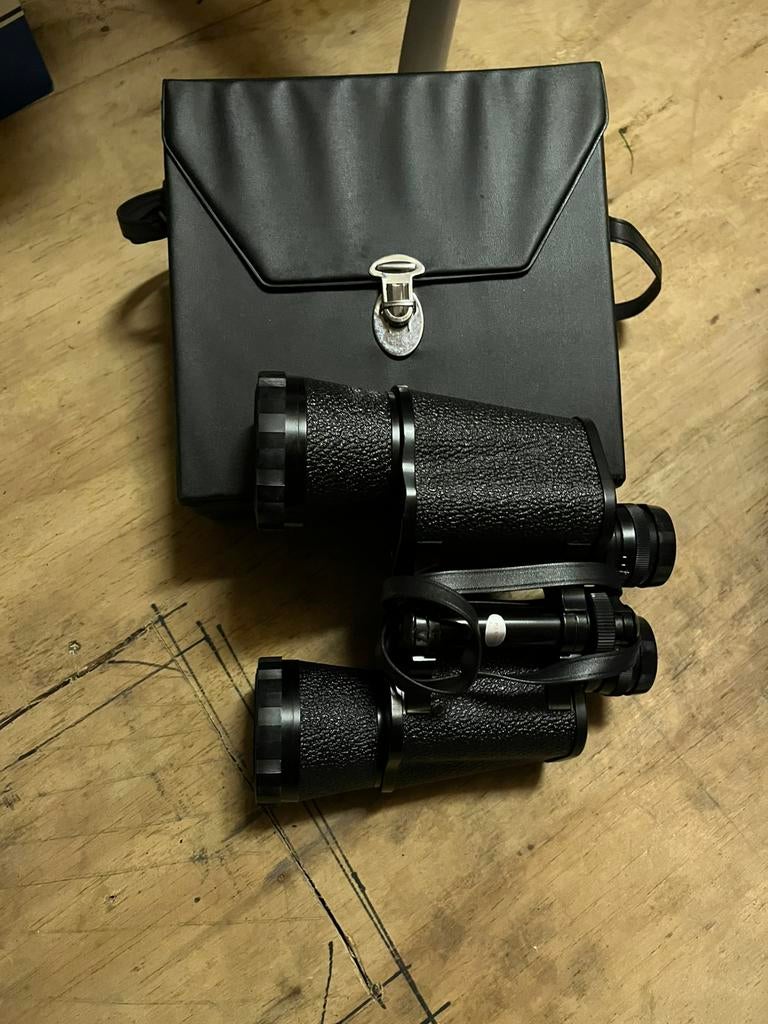 Vintage  Lancia 16x50 verrekijker zwart, Audio, Tv en Foto, Optische apparatuur | Verrekijkers, Ophalen of Verzenden, Zo goed als nieuw