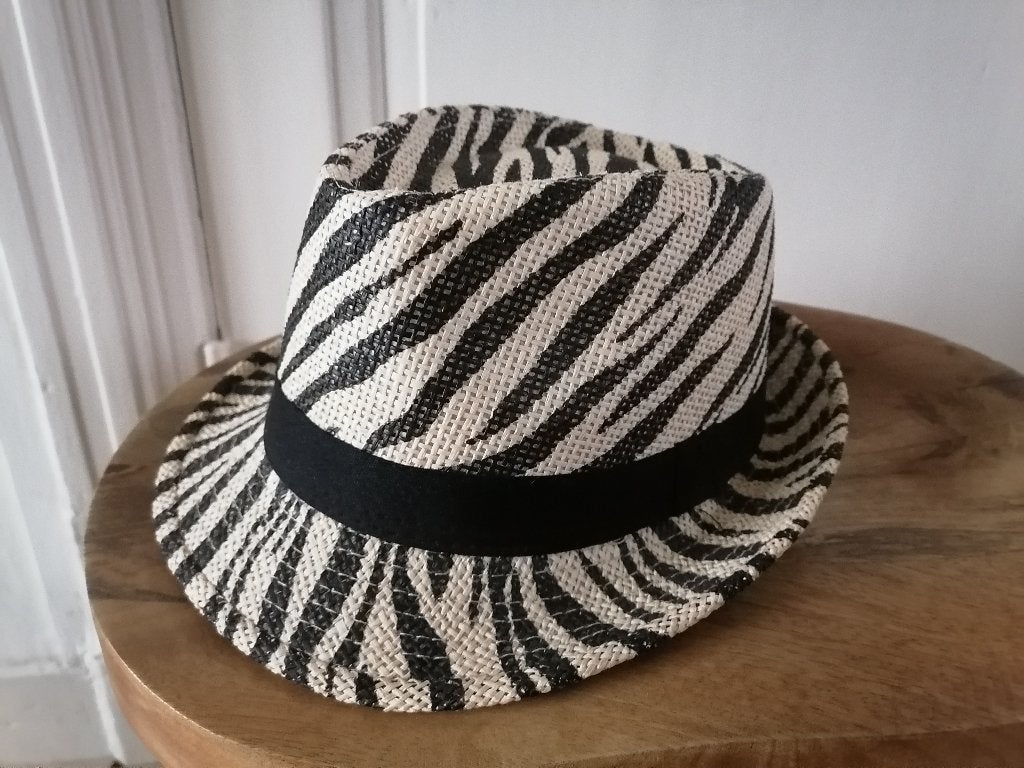 Nieuwe hoed met zebraprint, Ophalen of Verzenden, Nieuw, One size fits all, Hoed