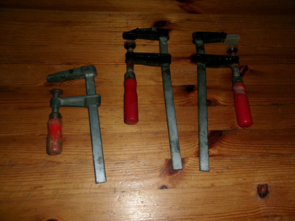 Lijmklemmen 3x, Ophalen of Verzenden, Gebruikt, Klem