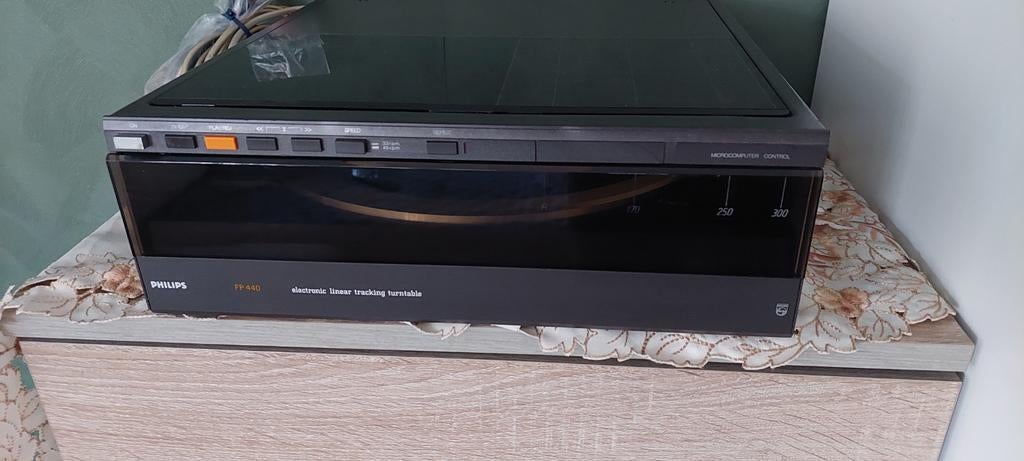 Philips FP440 Electronic Linear Tracking Platenspeler, Philips, Gebruikt, Automatisch, Ophalen of Verzenden