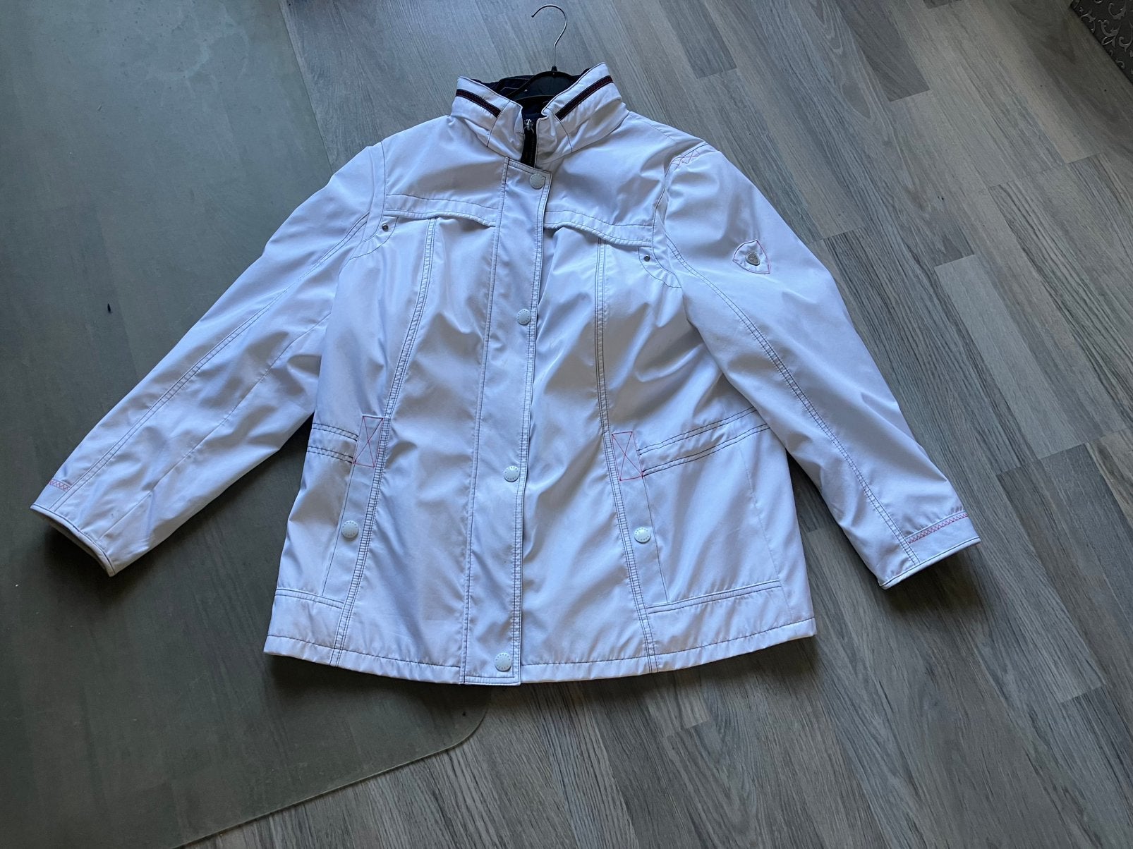 Bijna nieuwe prachtige zomerjas mast 48 super koopje, Ophalen of Verzenden, Zo goed als nieuw, Blauw