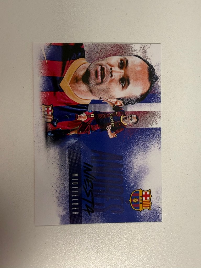 Andres Iniesta /09 Landscape Futera FX Barcelona 2026, Ophalen of Verzenden, Nieuw, Buitenlandse clubs, Poster, Plaatje of Sticker