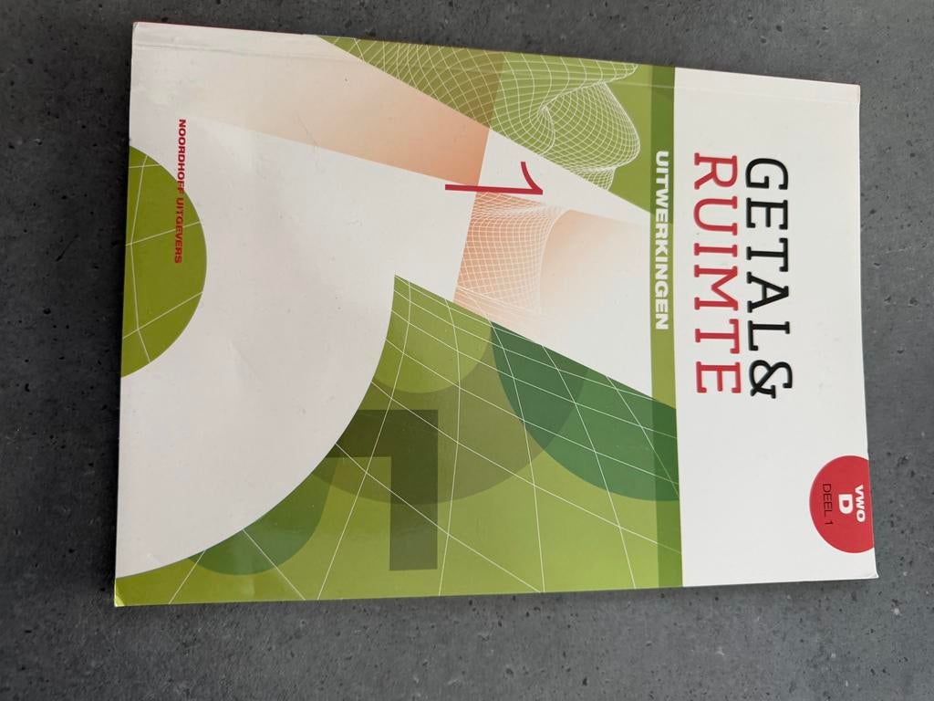 Getal & Ruimte Uitwerkingen VWO D deel 1, Boeken, Schoolboeken, Ophalen of Verzenden, Zo goed als nieuw, VWO, Wiskunde B