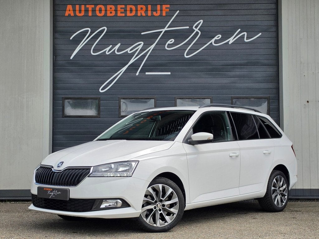 Skoda Fabia Combi 1.0 TSI Business Edition|Automaat|Trekhaak, Auto's, Skoda, Stof, Gebruikt, Wit, Origineel Nederlands