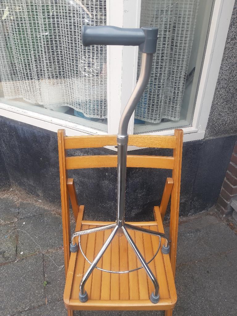 Schulte Wandelstok 4 poot - brede basis, nieuw, Diversen, Wandelstokken, Ophalen, Verstelbaar, Nieuw