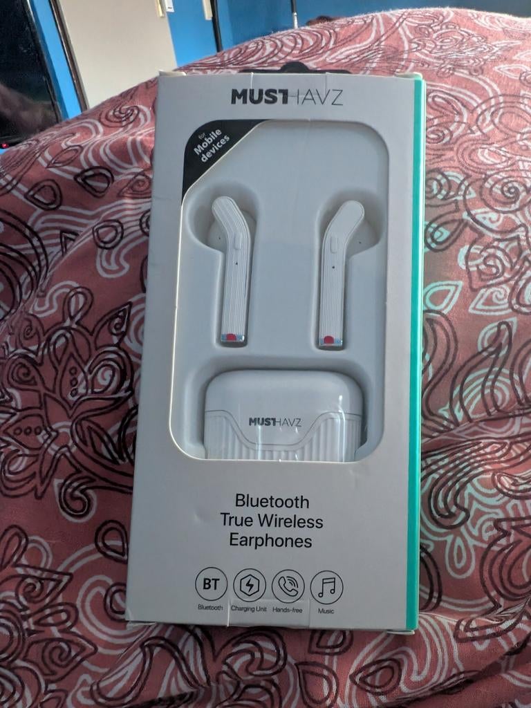 MUSTHAVZ Bluetooth True Wireless Earphones, Audio, Tv en Foto, Koptelefoons, Ophalen of Verzenden, Nieuw, Overige merken, Draadloos