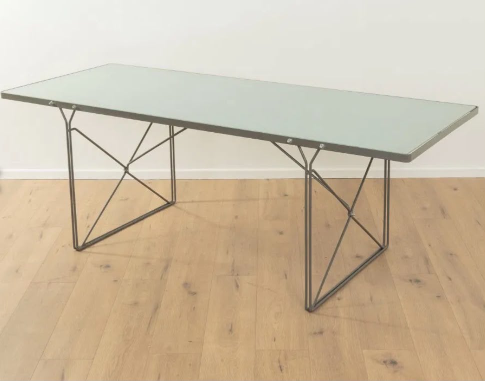 MOMENT IKEA eettafel van Niels Gammelgaard en 6 stoelen, Ophalen, Gebruikt, 50 tot 100 cm, Metaal