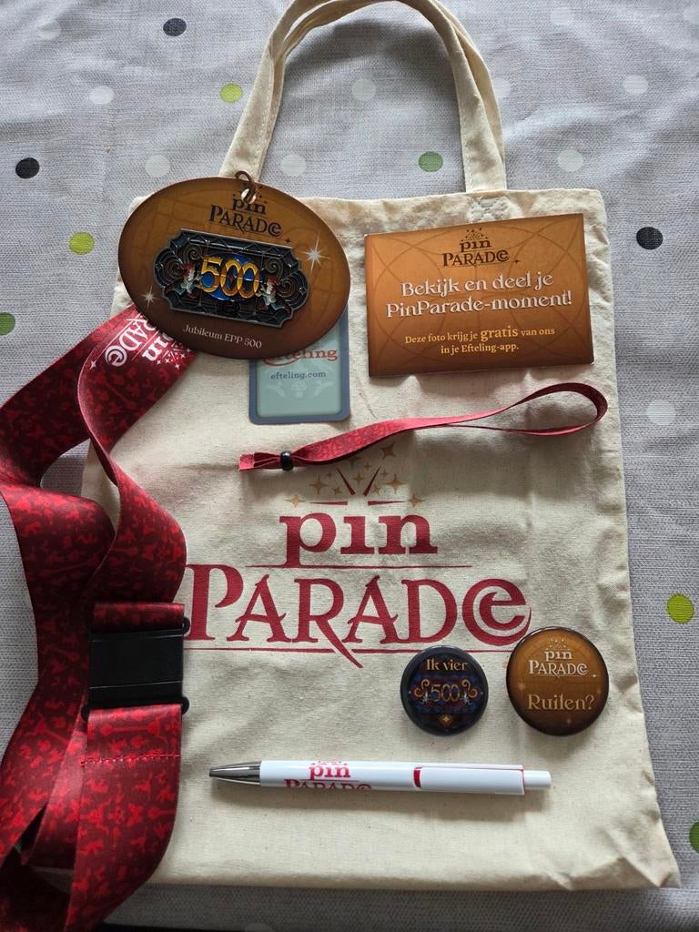 Efteling Pin Parade Jubileum EPP 500 Set, Ophalen of Verzenden