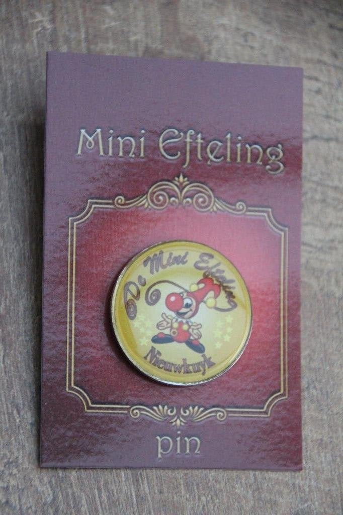 efteling pin  mini Efteling logo rond, Ophalen of Verzenden, Zo goed als nieuw, Button of Speldje