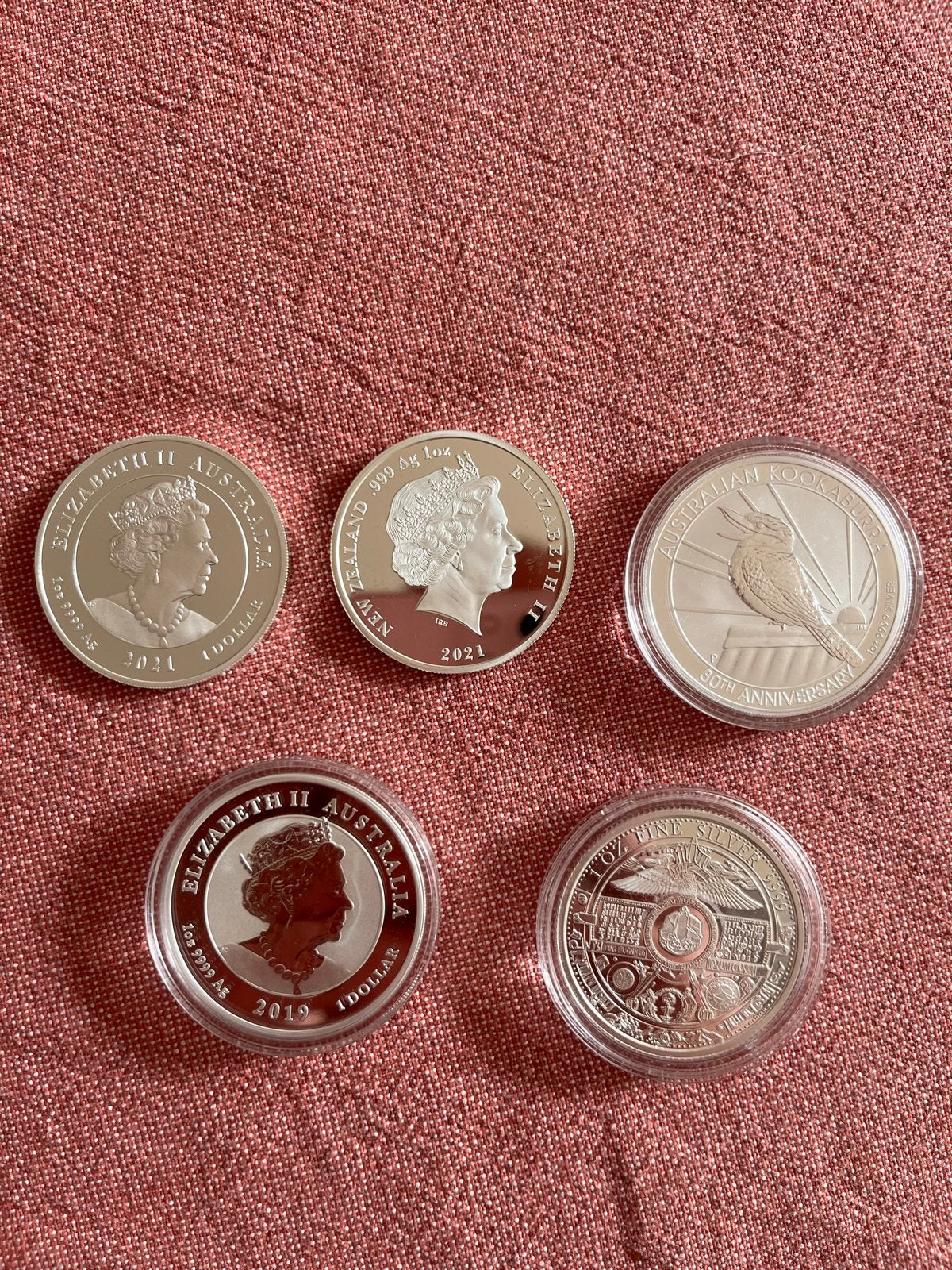 1 troy ounce zilveren munten (Kookaburra), Ophalen of Verzenden, Zilver
