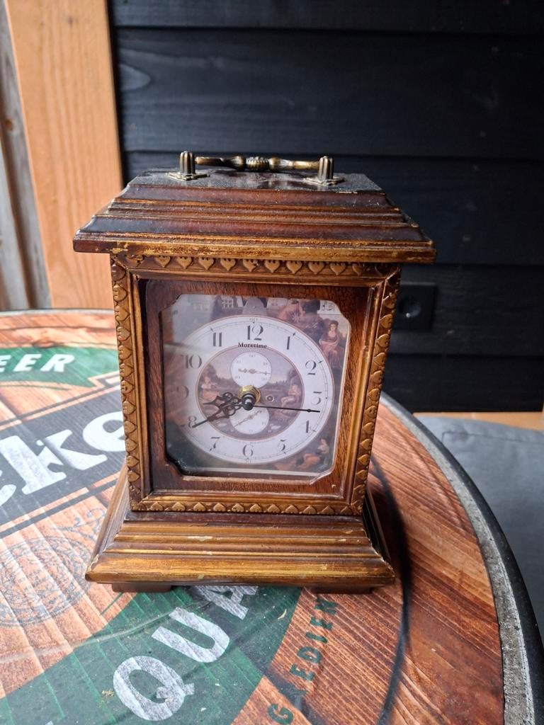 Prachtige Vintage Moretime tafelklok, Ophalen