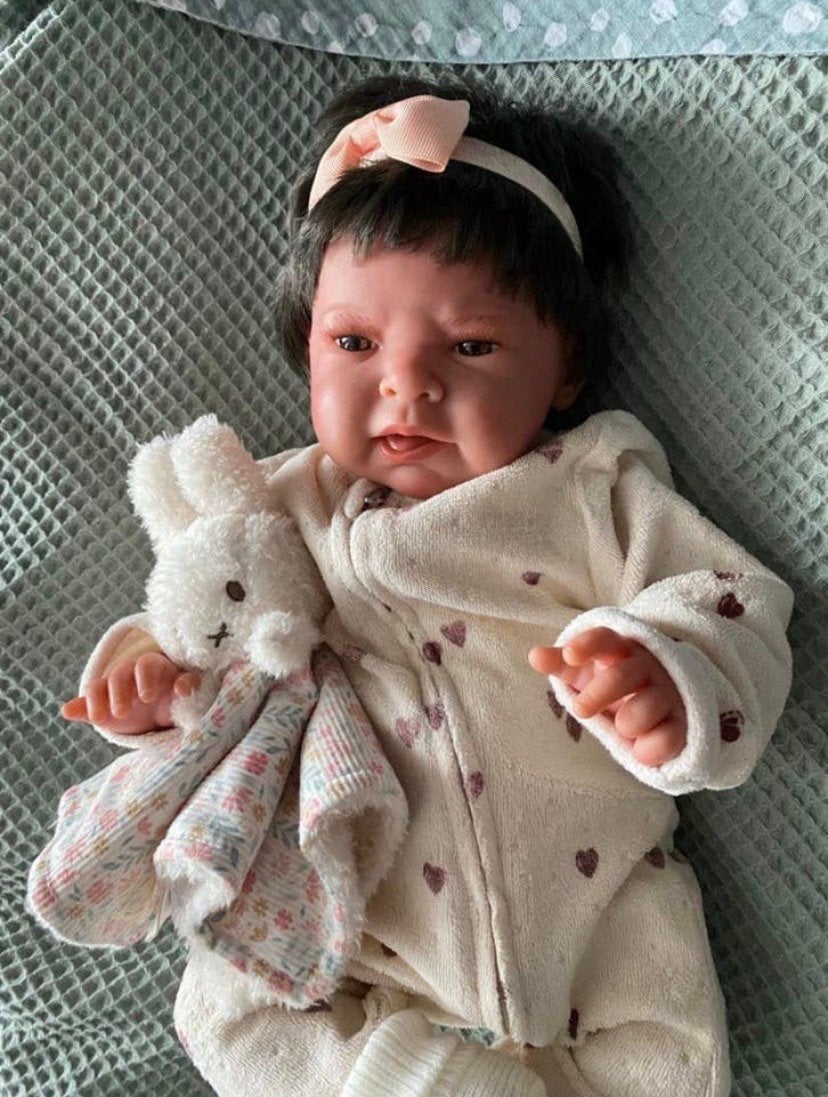 Baby Reborn meisje 🌷🧸, Verzenden, Zo goed als nieuw, Babypop, Levensecht of Reborn