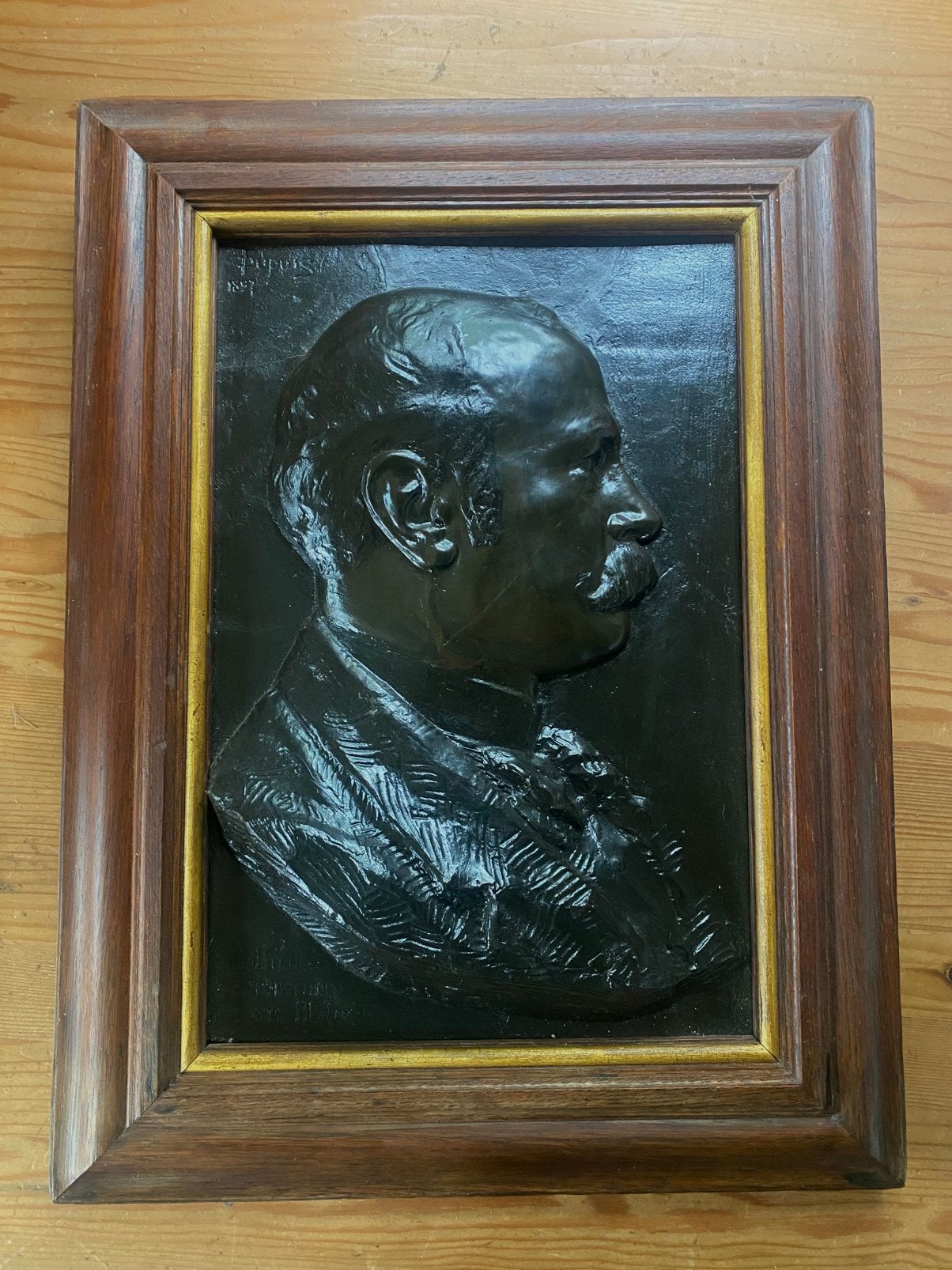 Relief-Borstbeeld van de kunstenaar Antoine Depuis, Antiek en Kunst, Ophalen
