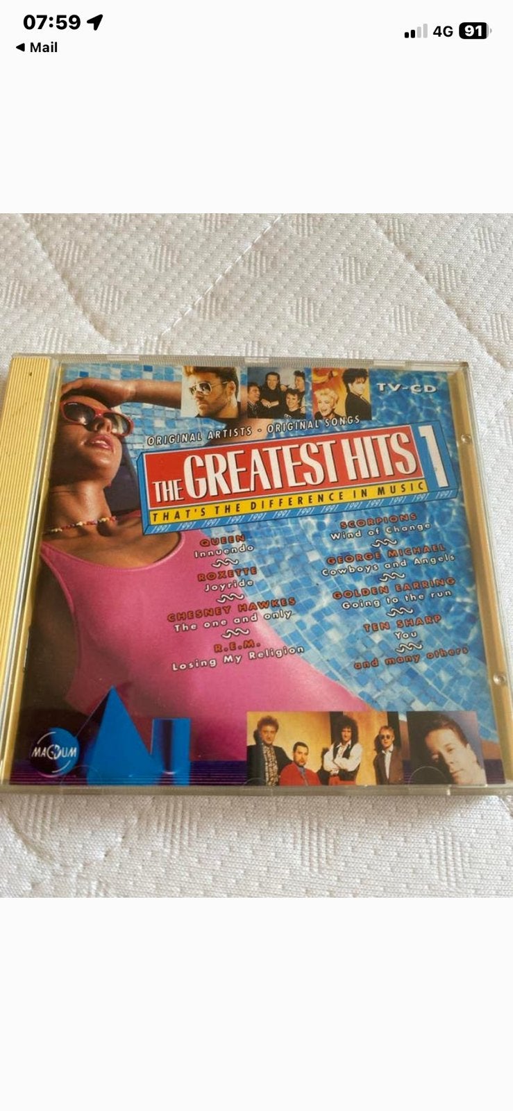 The Greatest Hits 1 CD - Diverse Artiesten (1991), Ophalen of Verzenden, Gebruikt, Pop
