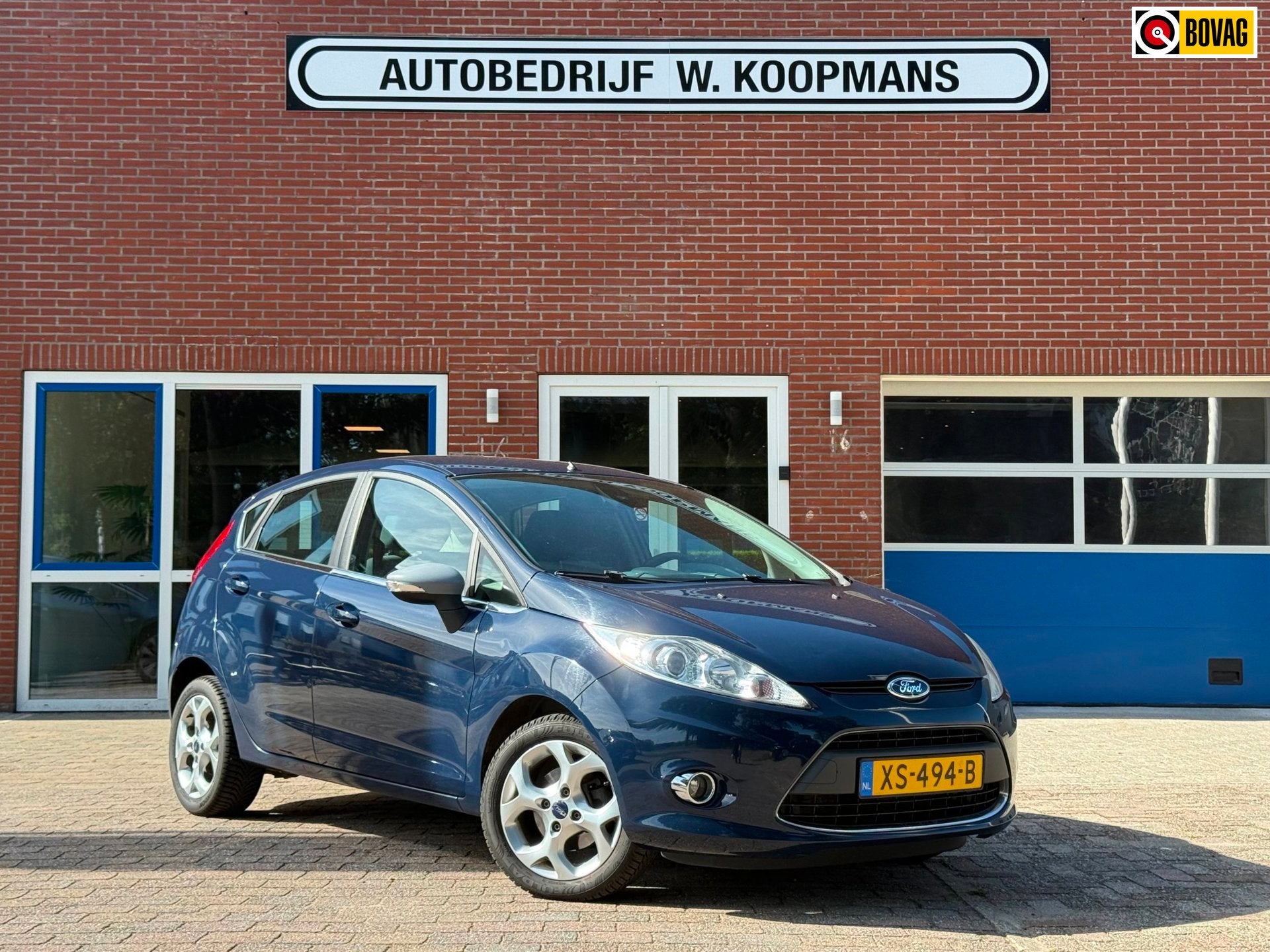 Ford Fiesta 1.4 Trend, Auto's, Stof, Zwart, Blauw, Bedrijf