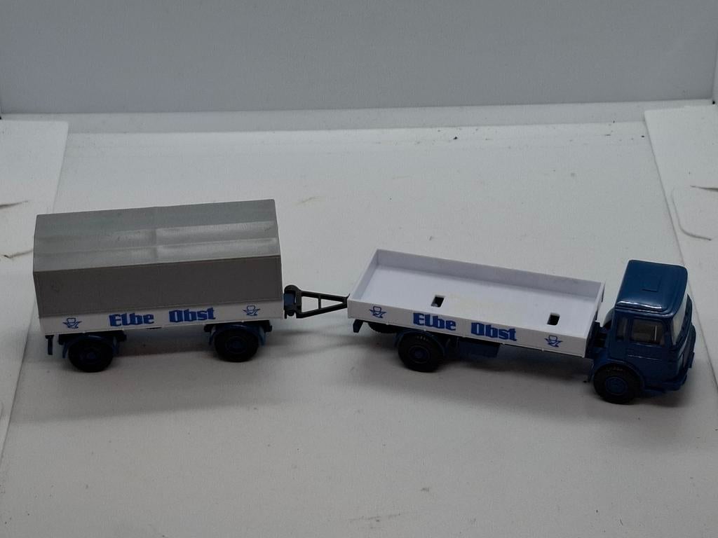 Transport wiking vrachtwagen met trailer in ho, Ophalen of Verzenden, Zo goed als nieuw, Bus of Vrachtwagen, Wiking