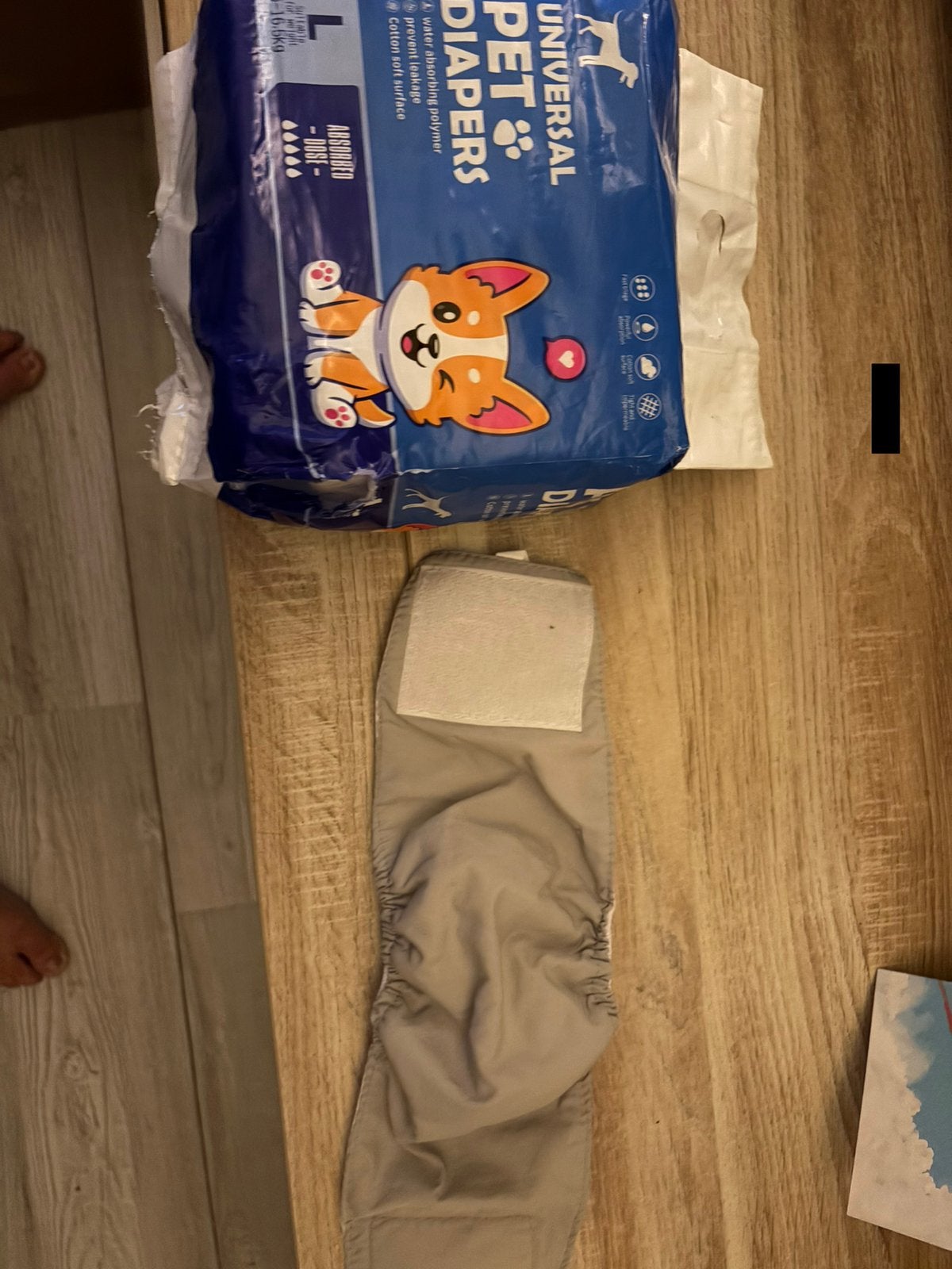 Honden incotinentie broekje met inleggers, Ophalen, Zo goed als nieuw