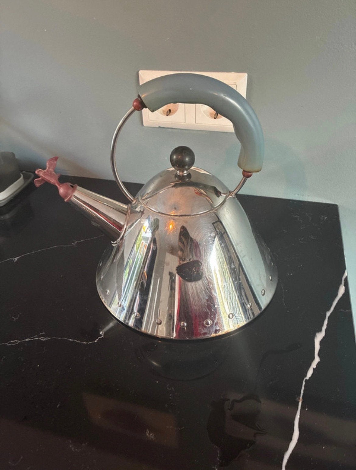 Alessi Michael Graves fluitketel, Witgoed en Apparatuur, 1 tot 2 liter, Ophalen of Verzenden, Gebruikt