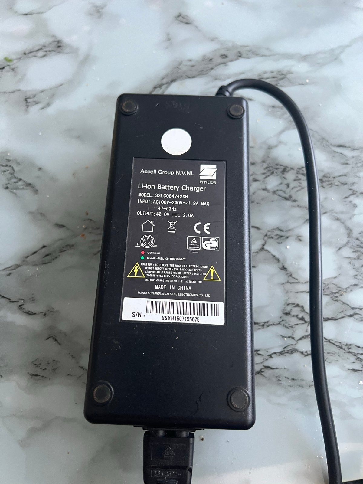 Sparta fietslader Accell Group Li-Ion Battery Charger, Ophalen, Zo goed als nieuw