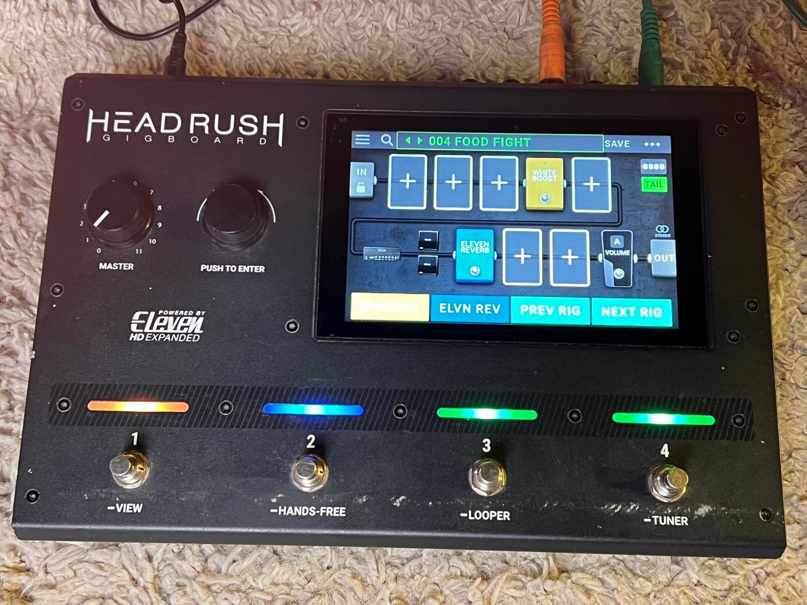 Headrush gigboard, Ophalen, Gebruikt