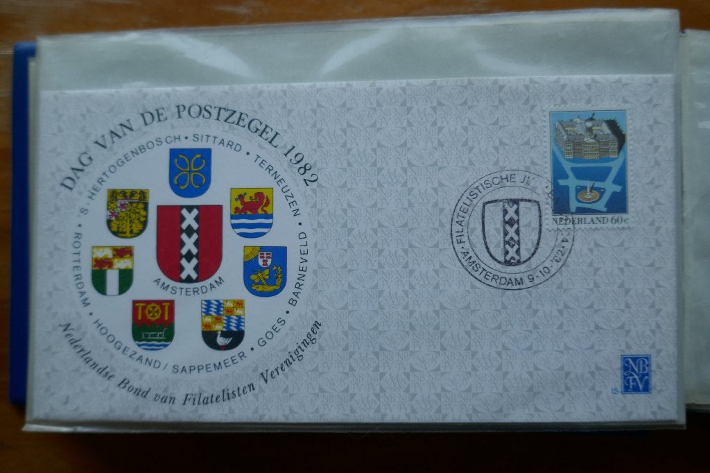 Dag van de postzegel enveloppen 15 t/m 27, Ophalen of Verzenden, Nederland