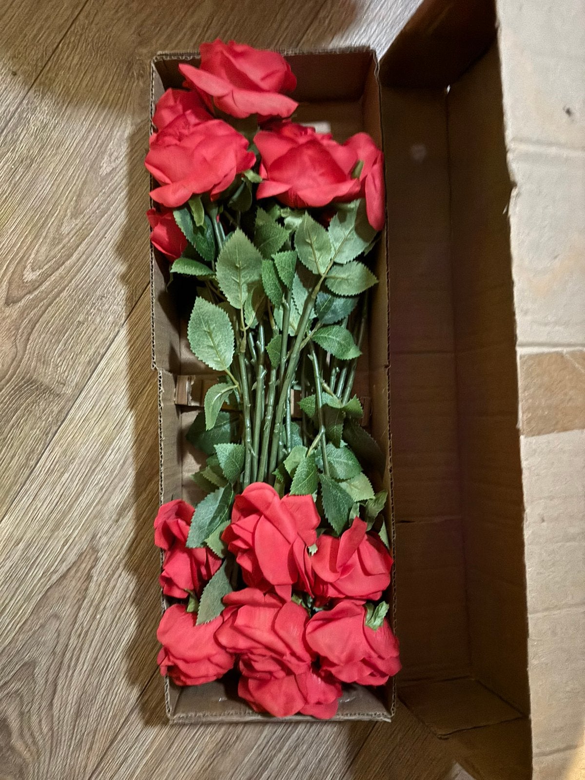 Kunstrozen 6 dozen, Huis en Inrichting, Ophalen, Zo goed als nieuw