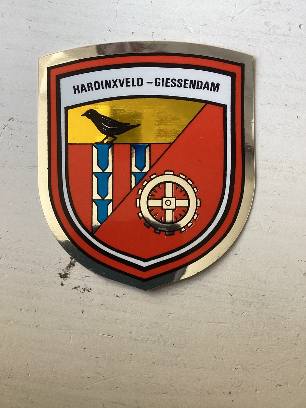 Foliesticker Hardinxveld-Giessendam, Verzamelen, Verzenden, Zo goed als nieuw