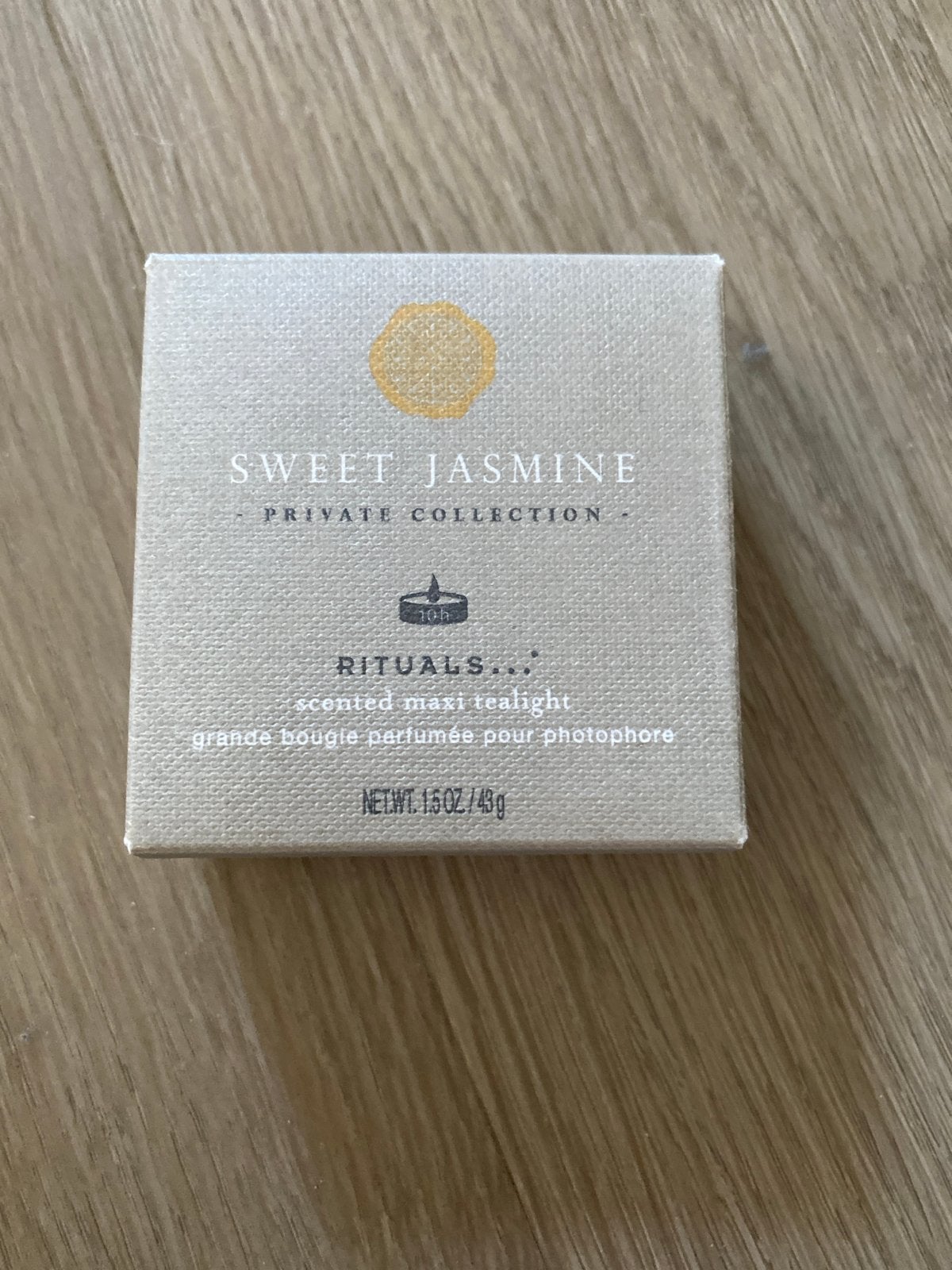Rituals Sweet Jasmine Scented Maxi Tealight, Huis en Inrichting, Woonaccessoires | Kandelaars en Kaarsen, Ophalen of Verzenden