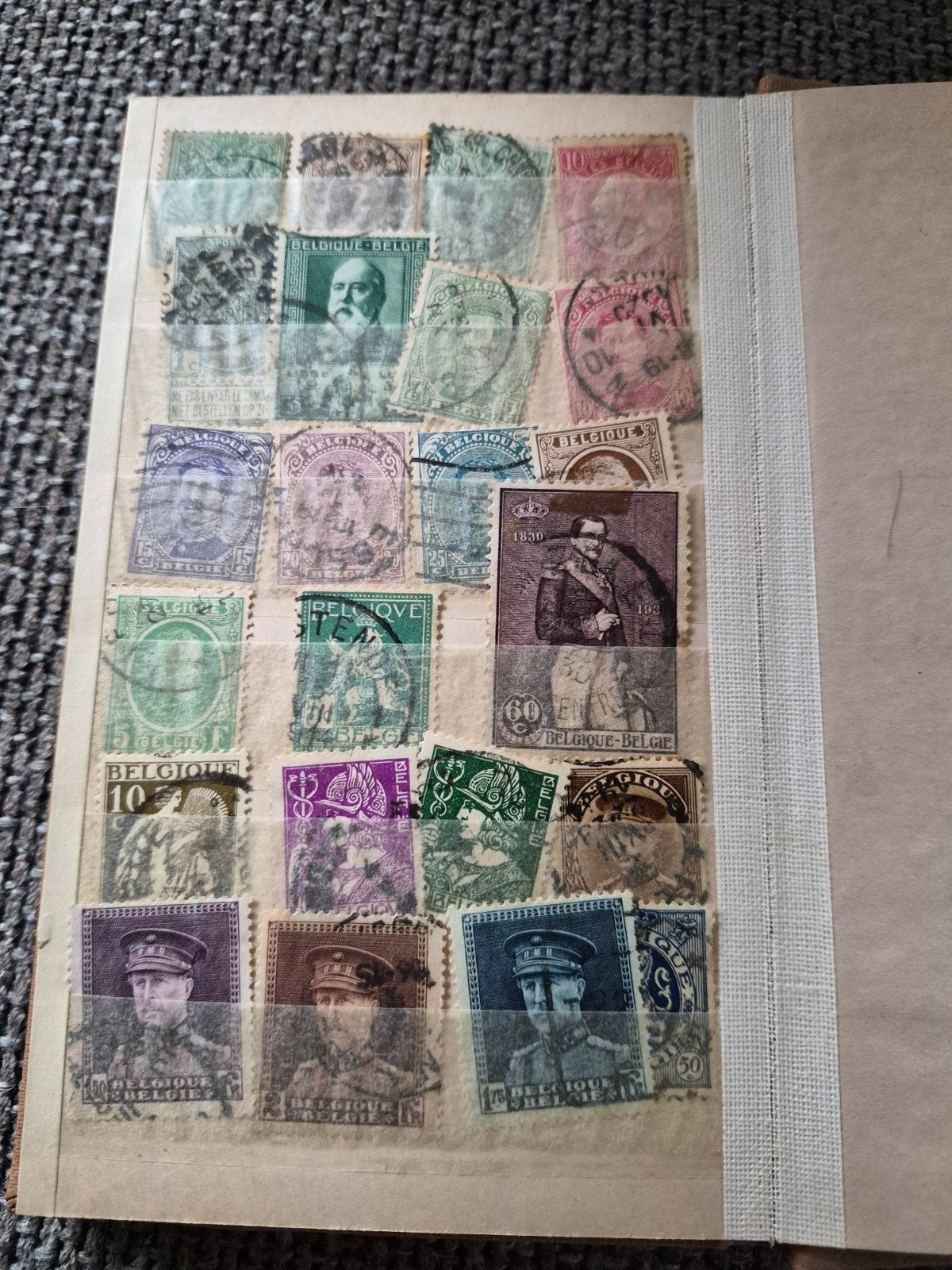 Postzegelverzameling Nederland en België in album, Ophalen of Verzenden, T/m 1940, Gestempeld