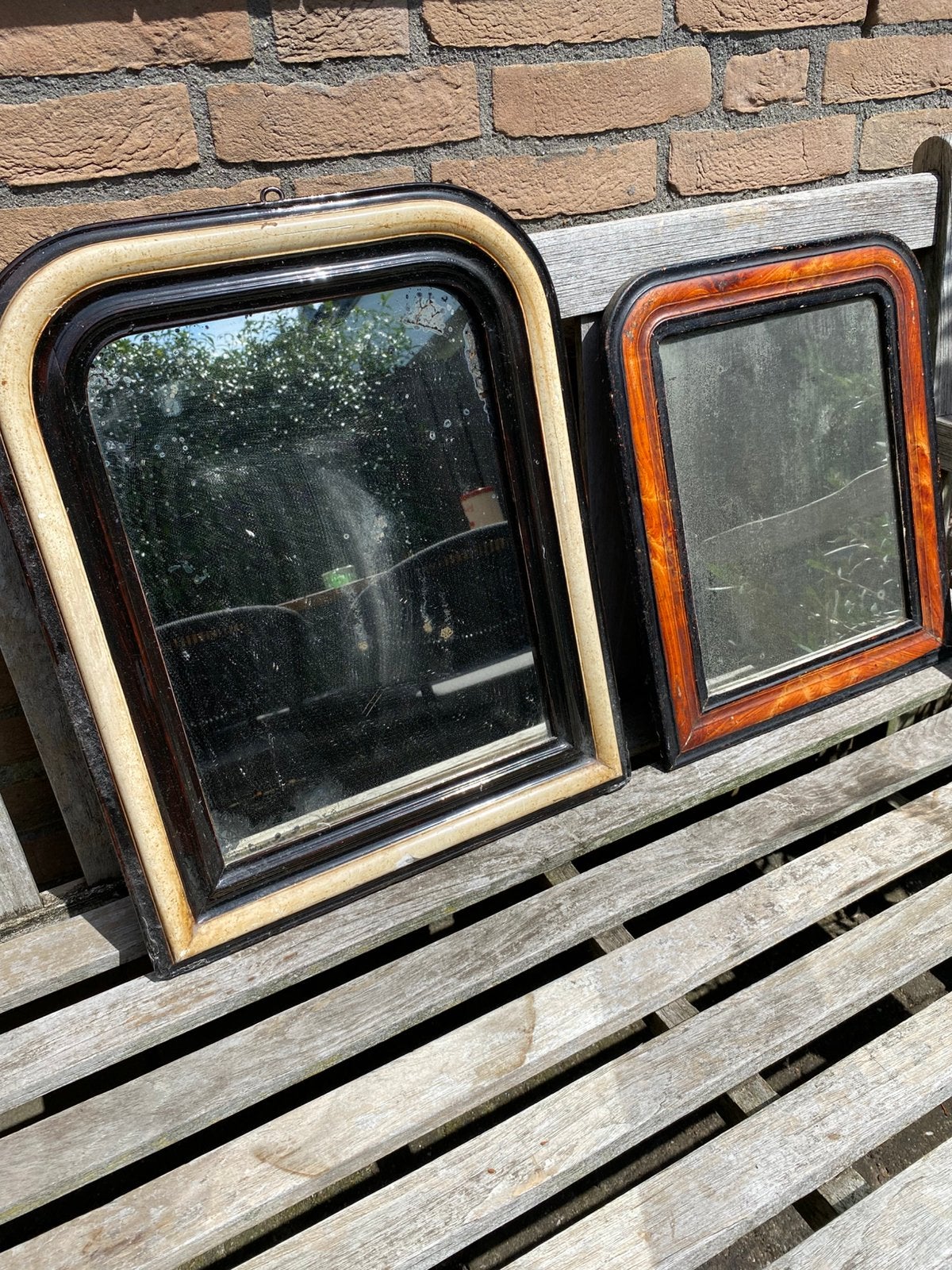 Brocante Franse spiegeltjes, Ophalen