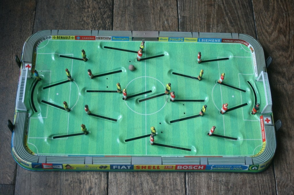 Blikken Technofix Europa Cup tafelvoetbal (1950/60), Ophalen of Verzenden